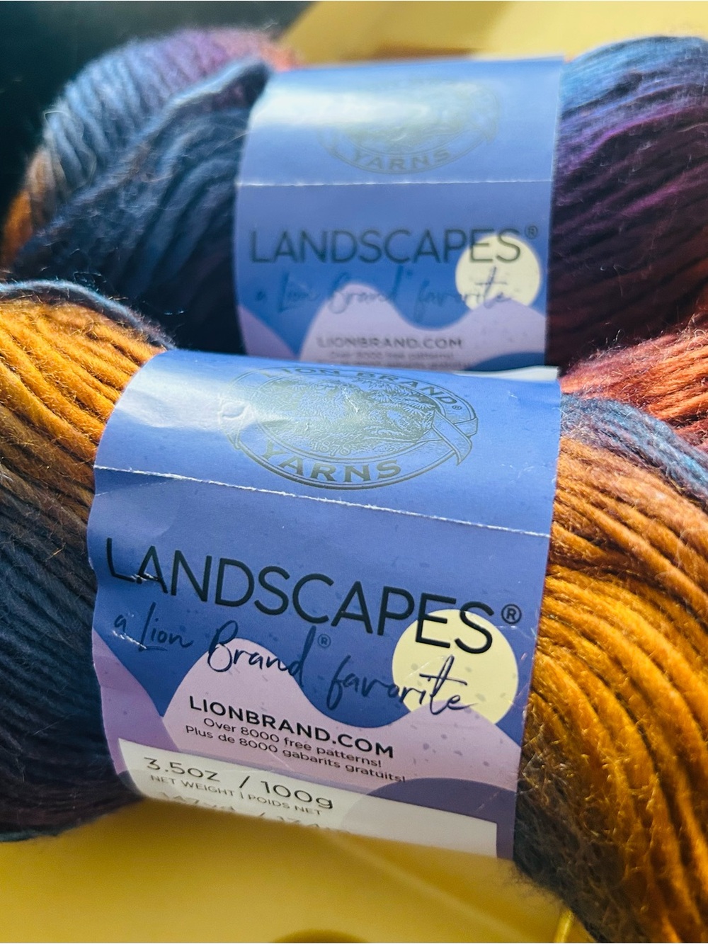 Landscapes Mountain Range Yarn 4 skeins